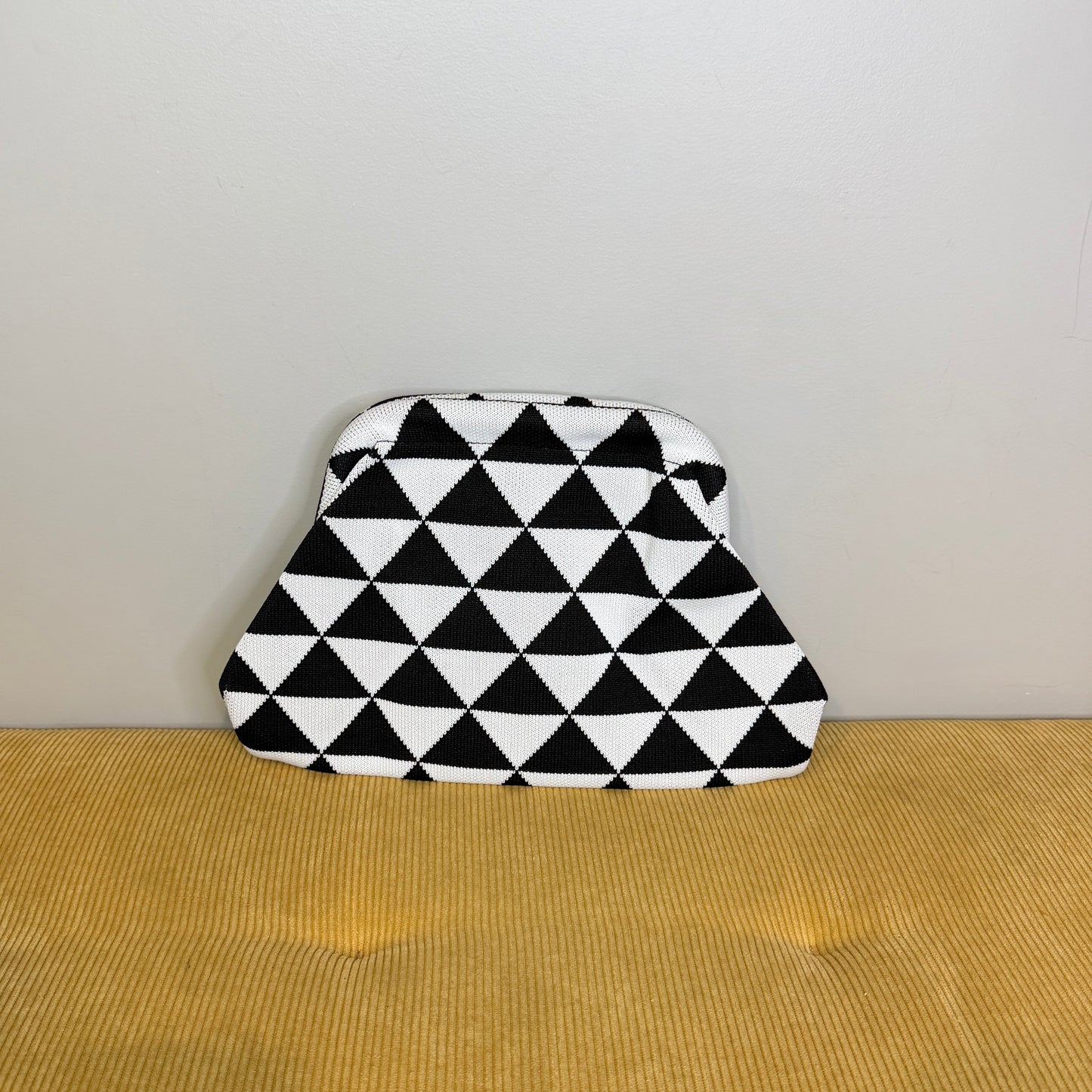 Emma Travel Clutch - Stripes + Chevron
