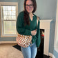 The Roni Nylon Crossbody - Checkered Camel