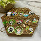 Keychain Charm - Panda Mix