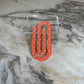 Jumbo Paperclip - Coral Polka Dot