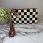 Wallet Clutch - Checker Canvas