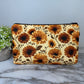 Pouch - Floral Animal Print Brown Sand