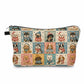 Pouch - Christmas Winter - Dog Squares