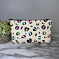 Pouch - Animal Print Multi Color Hearts