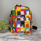 Mini Backpack - Cat Squares