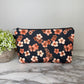 Pouch - Floral Navy Pink Cherry Blossom