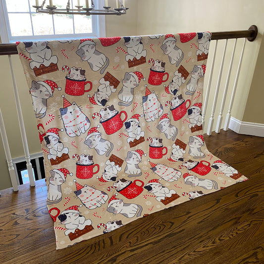 Blanket - Christmas - Cats - PREORDER