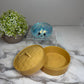 Squishy Toy - Viral Dumpling, Slow Rise Glitter - Blue
