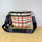 The Roni Nylon Crossbody - Cream Plaid