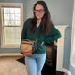 The Roni Nylon Crossbody - Bronze + Black