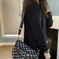 The Roni Nylon Crossbody - Checkered Black + Grey