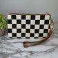 Wallet Clutch - Checker Canvas
