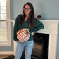 The Roni Nylon Crossbody - Checkered Camel