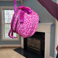The Roni Nylon Crossbody - Animal Print Hot Pink
