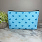 Pouch - Heart, Light Blue