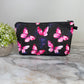 Pouch - Butterfly Pink Black
