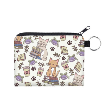 Mini Pouch - Cat Books