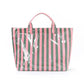 April Vinyl Tote Bag - Stripes