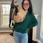 The Roni Nylon Crossbody - Bronze + Black