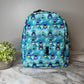 Mini Backpack - Teal Floral Bee