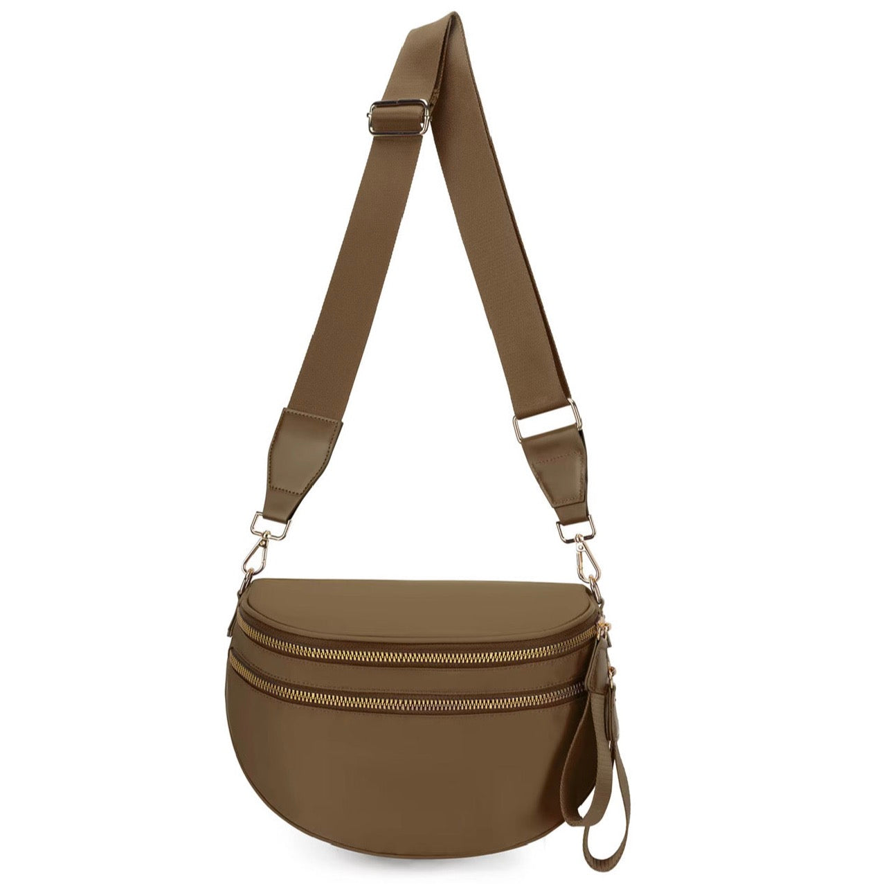 The Roni Nylon Crossbody - Solid Chocolate - PREORDER