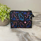Mini Pouch - Halloween Fall - Neon Cat Outline
