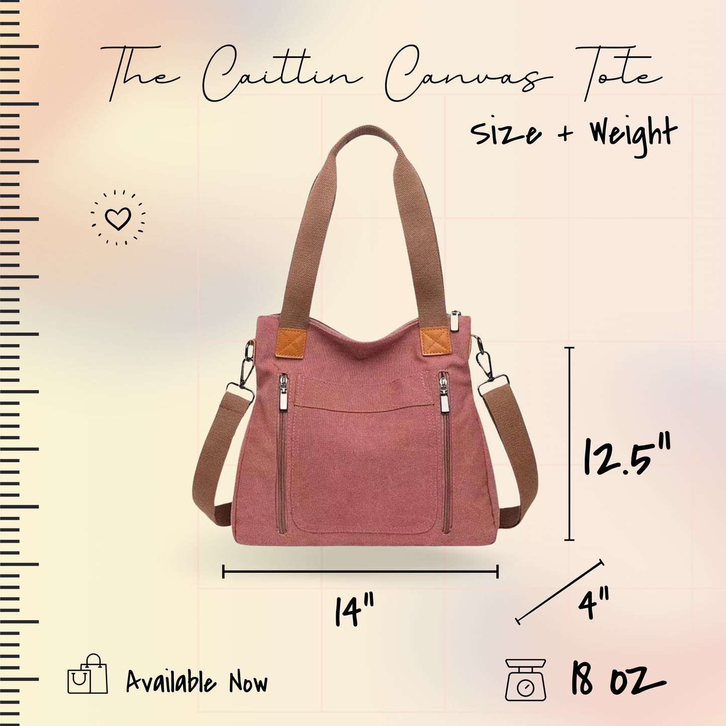 Caitlin - Canvas Satchel - PREORDER 3/11-3/14