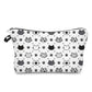 Pouch - Cat, Black & White Heads
