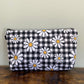 Pouch - Floral Daisy Gingham
