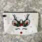 Pouch - Christmas - White Reindeer
