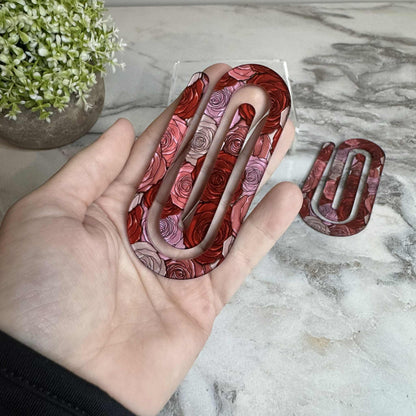 Jumbo Paperclip - Roses